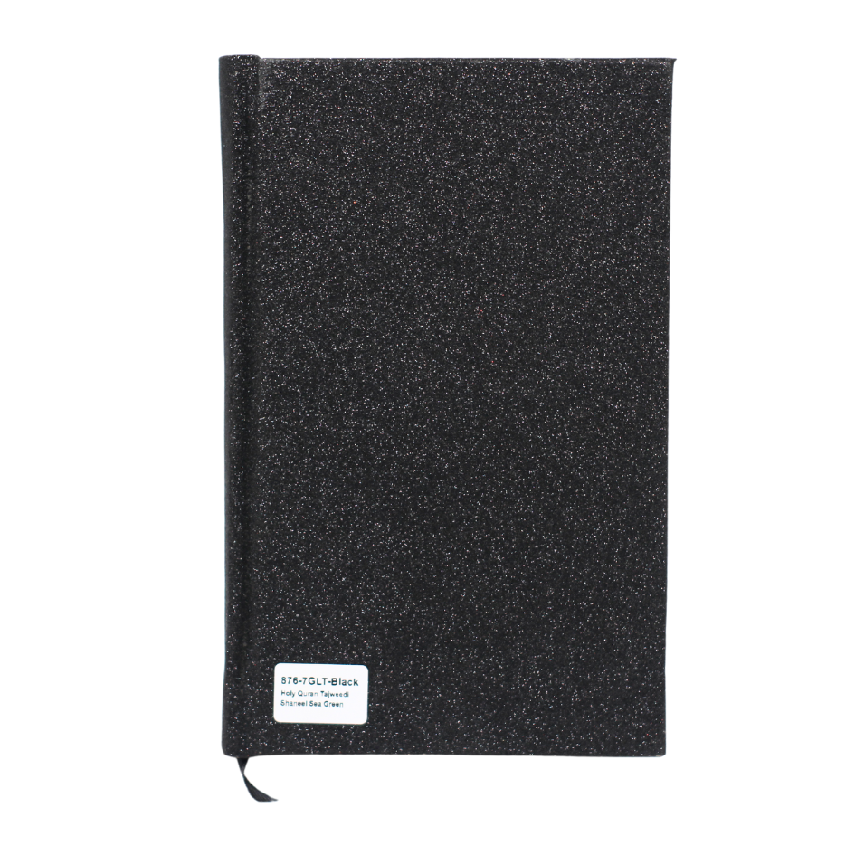 876-7GLT-Black Holy Quran Tajweed Glitter BLACK