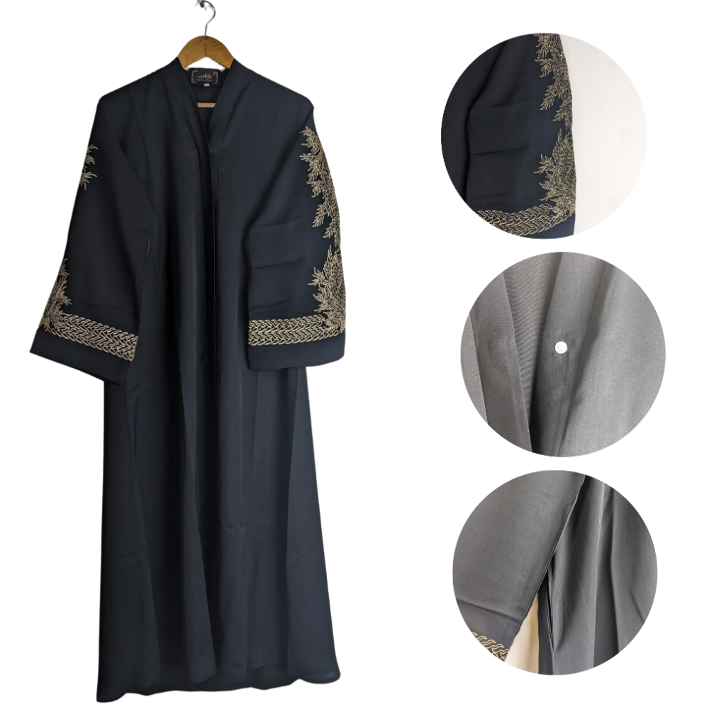 Anabya-50black Abaya for Girls Black Color (Size 50) Anabya