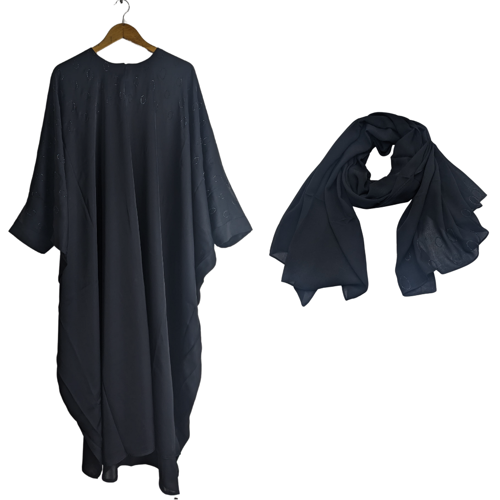 Inaya-52black Abaya for Girls Black (Size 52) Inaya