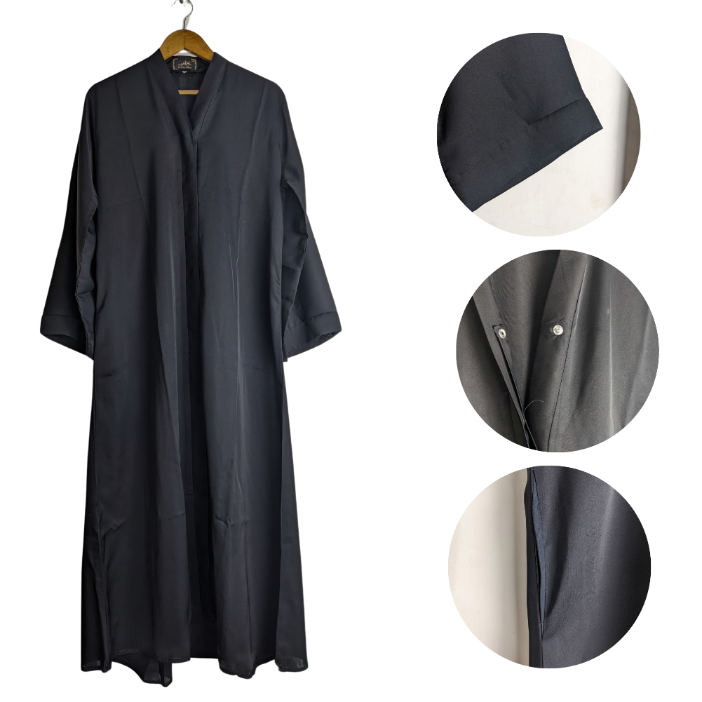 Esra-50black Abaya for Girls Black (Size 50) Esra