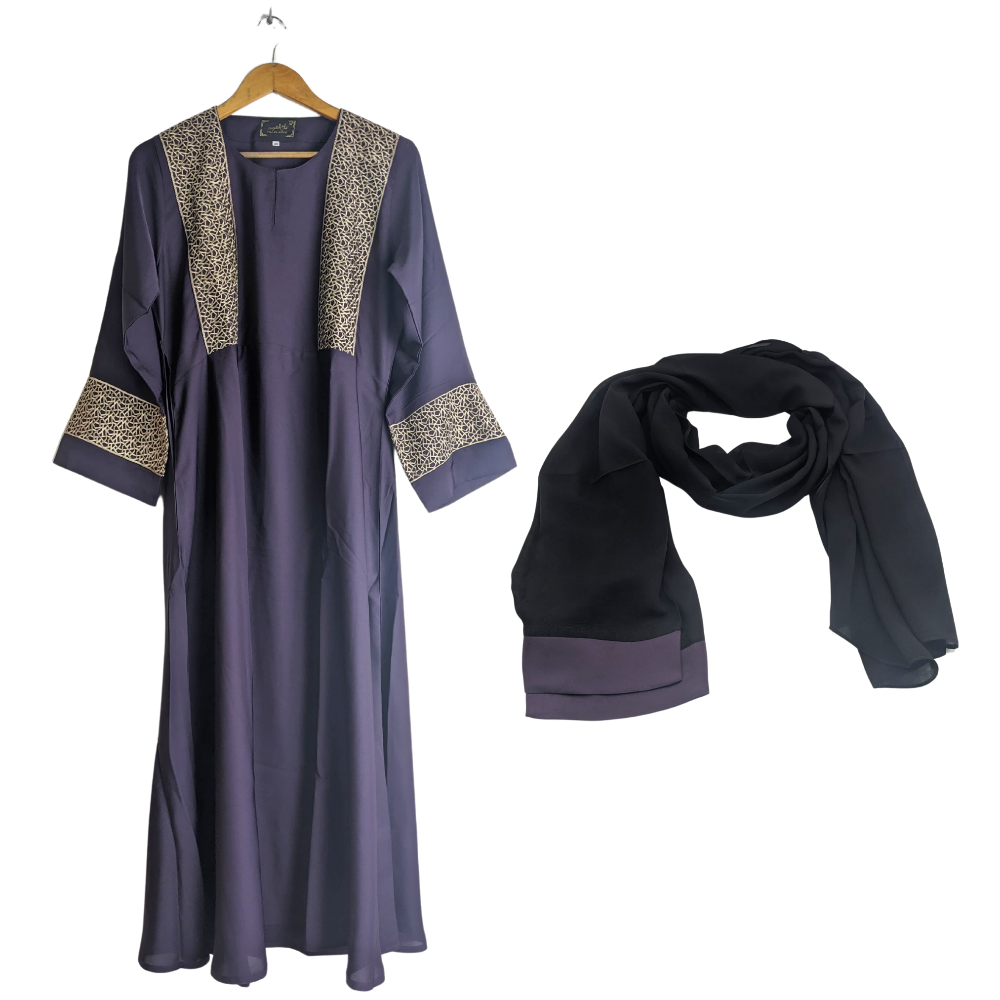 Meryem-54Purple Abaya for Girls Purple Color (Size 54) Meryem