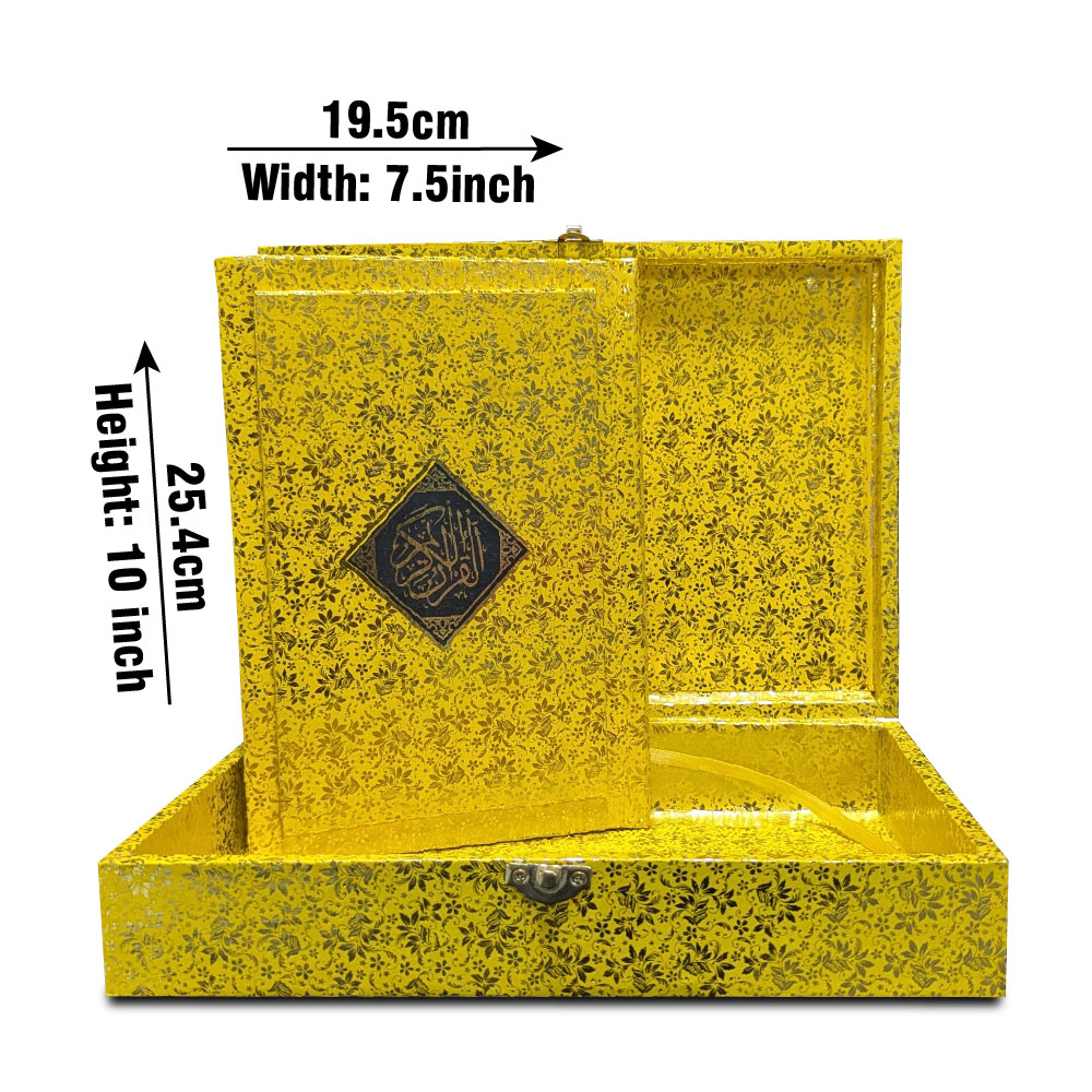 11-7GJ Holy Quran Golden Translated Kanz Ul Aiman(7 Color) with Box